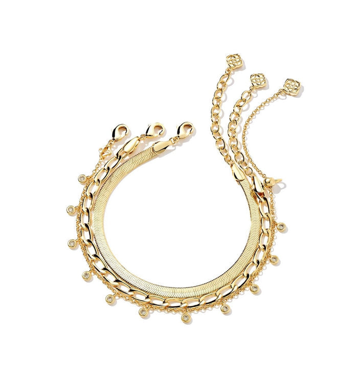 Kendra Scott Kassie Set of 3 Chain Bracelet