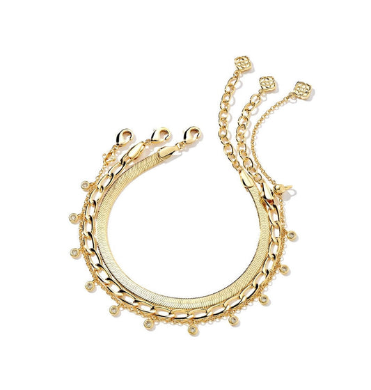 Kendra Scott Kassie Set of 3 Chain Bracelet