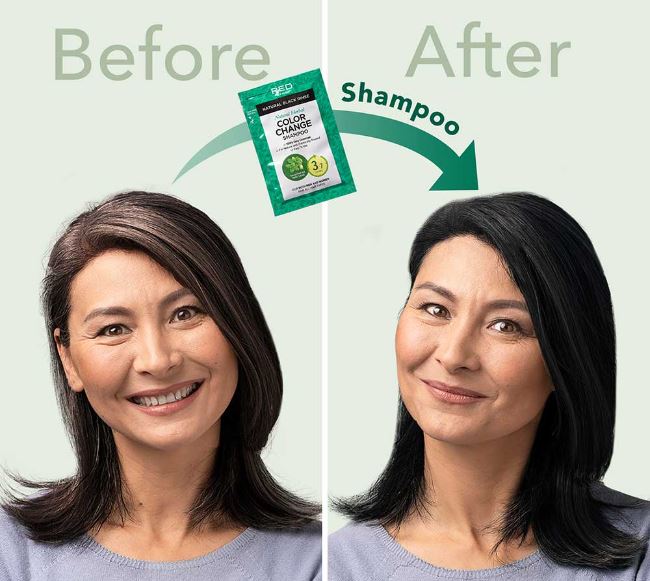 KISS Quick Cover Natural Herbal Color Change Shampoo - Palms Fashion Inc.