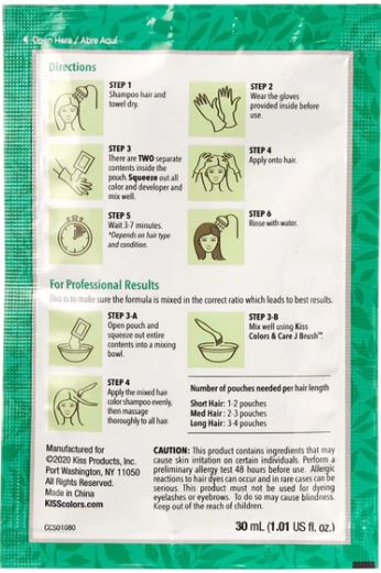 KISS Quick Cover Natural Herbal Color Change Shampoo - Palms Fashion Inc.