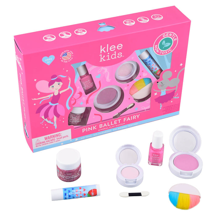 Klee Naturals - Pink Ballet Fairy - Klee Kids Deluxe Play Makeup Kit