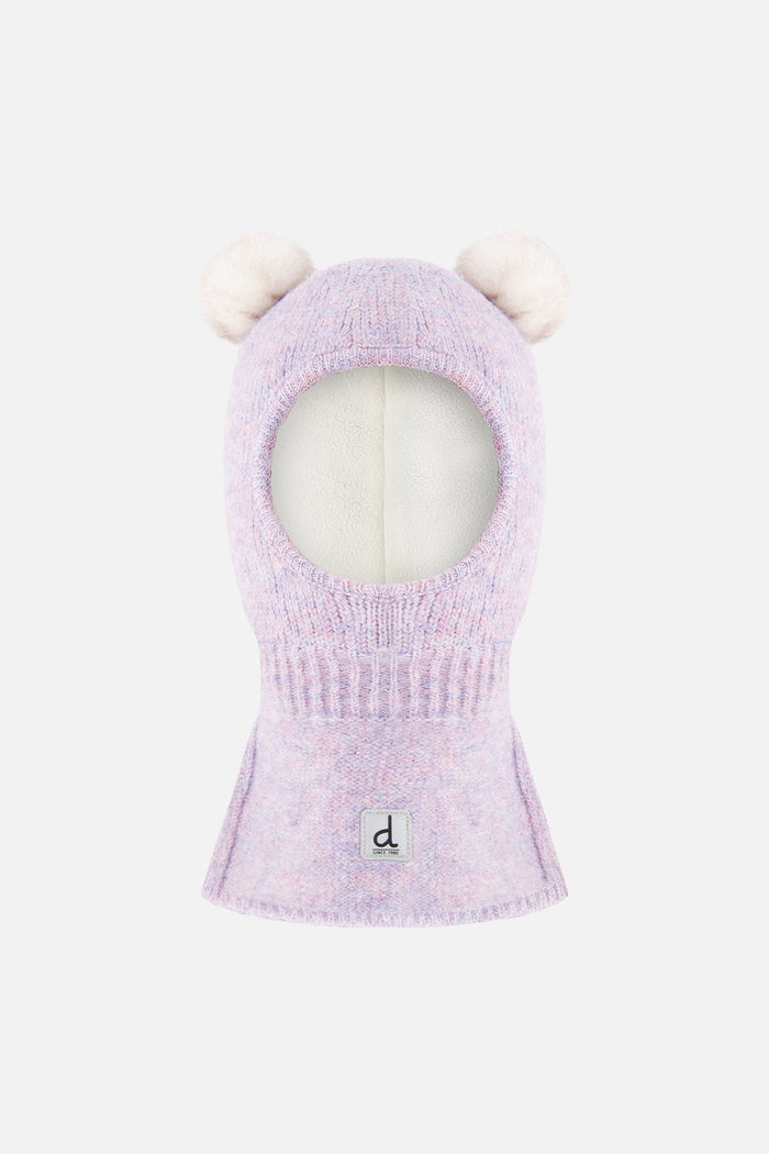 Knit Bear Balaclava Lavender-0