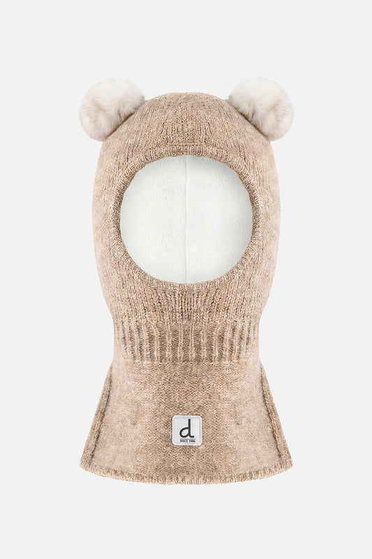 Knit Bear Balaclava Light Taupe-0