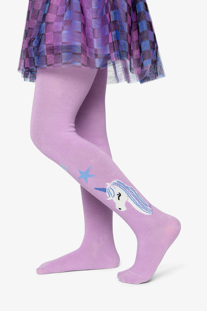 Knit Tights Violet-1