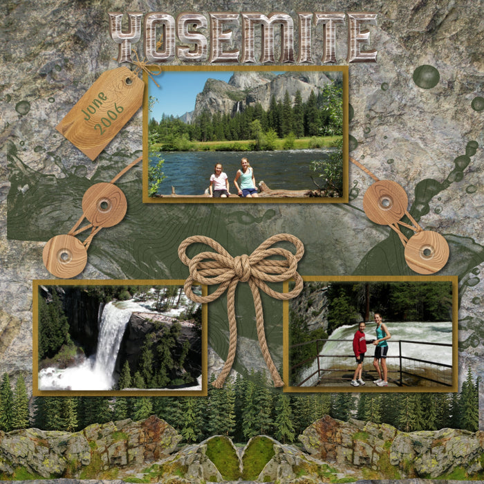Kraft Tags & Fasteners Digital Scrapbook Kit