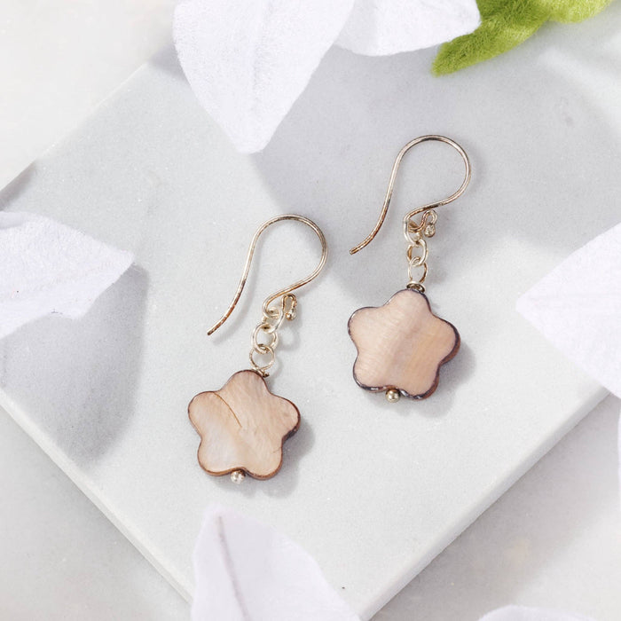 Kudu Mother of Pearl Earrings