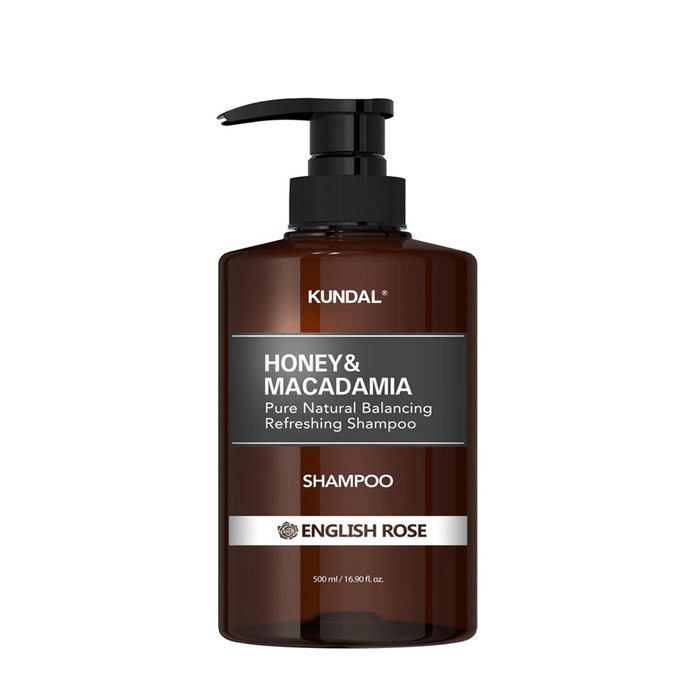 Kundal Honey & Macadamia Pure Natural Balancing Refreshing Shampoo English Rose 500 ml - Beauty Tribe