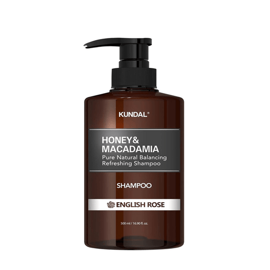 Kundal Honey & Macadamia Pure Natural Balancing Refreshing Shampoo English Rose 500 ml - Beauty Tribe
