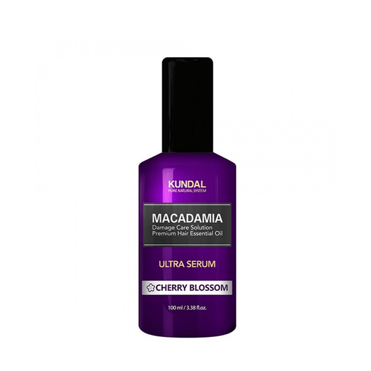 Kundal Macadamia Damage Care Solution Premium Hair Essential Oil Ultra Serum Cherry Blossom 100 ml - Beauty Tribe