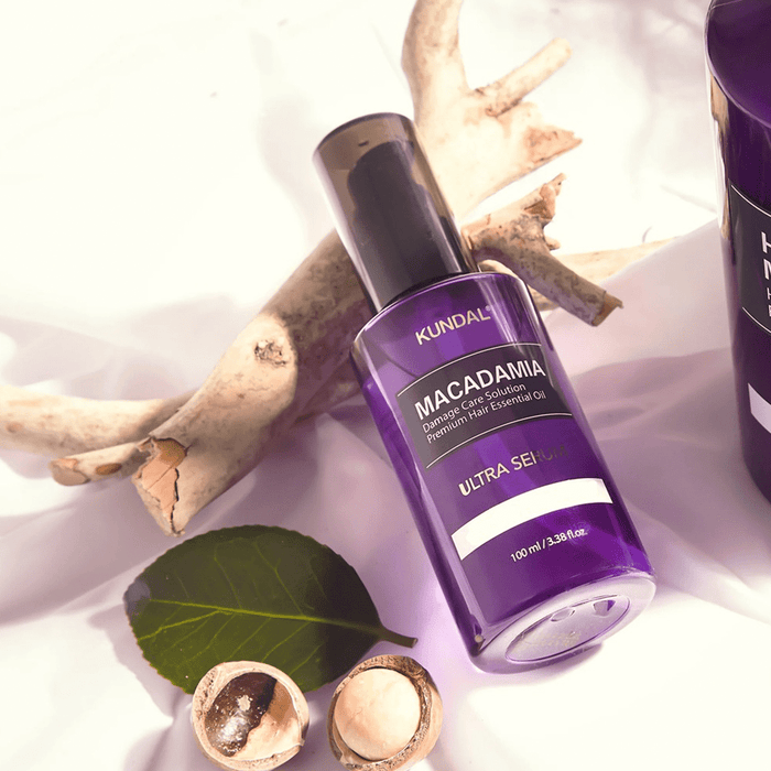 Kundal Macadamia Damage Care Solution Premium Hair Essential Oil Ultra Serum White Musk 100 ml - Beauty Tribe