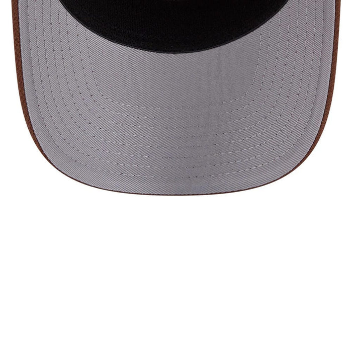 Pictured is this MLB Candied Pecan LA Dodgers 9SEVENTY Stretch Snap cap in beige. 2