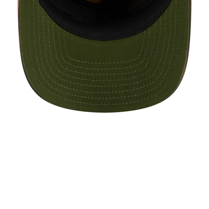 Pictured is this MLB Nylon Wash Dye LA Dodgers 19TWENTY Adjustable cap in open green. 7