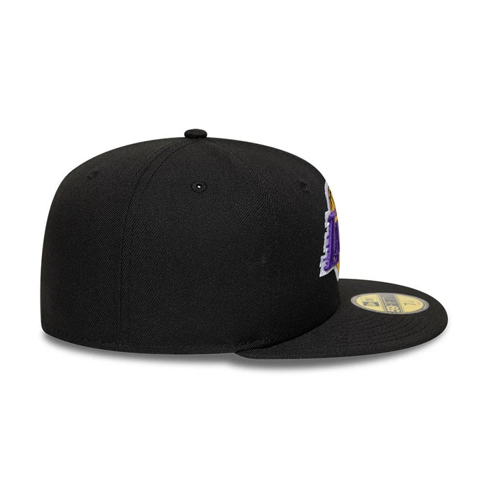 Pictured is this NBA LA Lakers 59FIFTY Fitted cap in black. 6