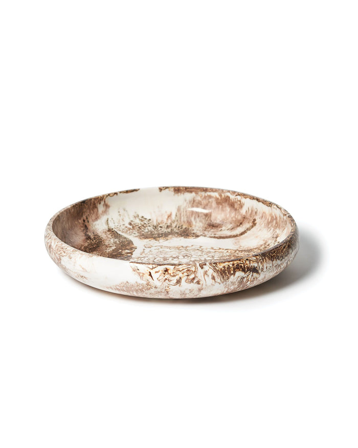 LARGE RESIN BOWL in Latte by Lightly