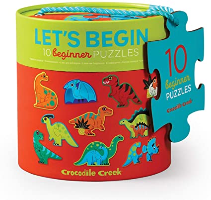 Let's Begin 10 2 Pce Dinosaur Puzzles