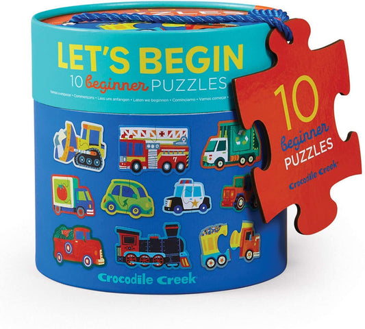 Let's Begin 10 2 Pce Vehicles Puzzles