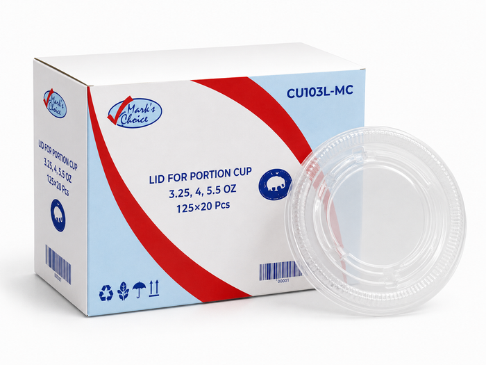 Lids for 3 to 5.5 oz Portion Cups