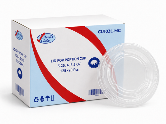 Lids for 3 to 5.5 oz Portion Cups