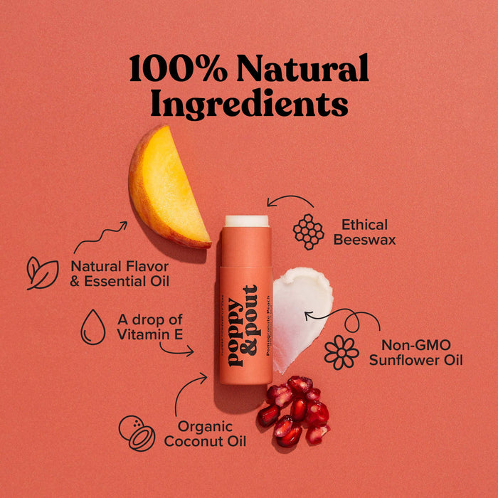 Lip Balm, Pomegranate Peach - Magnolia Lane co. Home + Garden + Gift