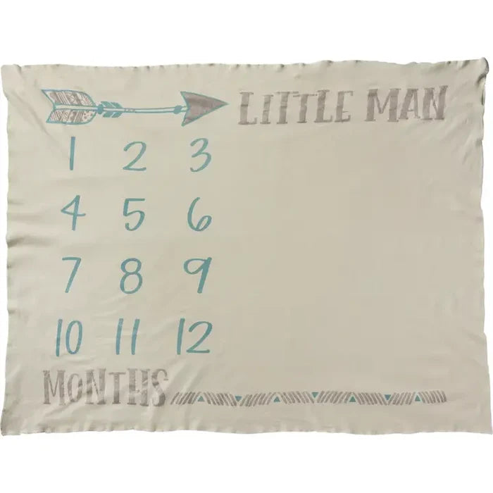 Little Man Milestone Blanket