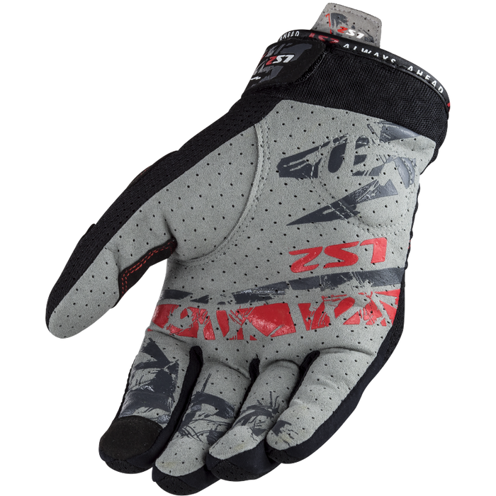 LS2 Chaki Man Gloves Black