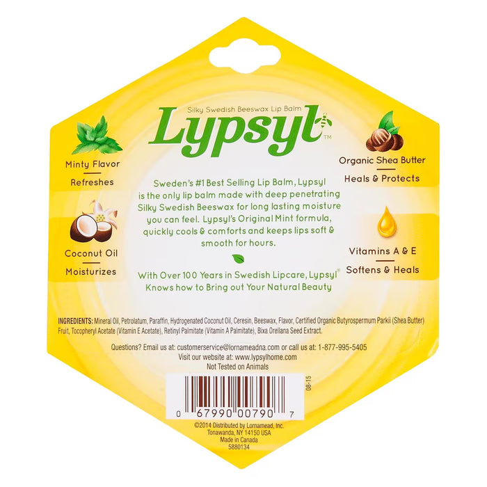 Lypsyl Intense Protection Original Mint Lip Moisturizer Stick - 0.10 oz - 48 Pack