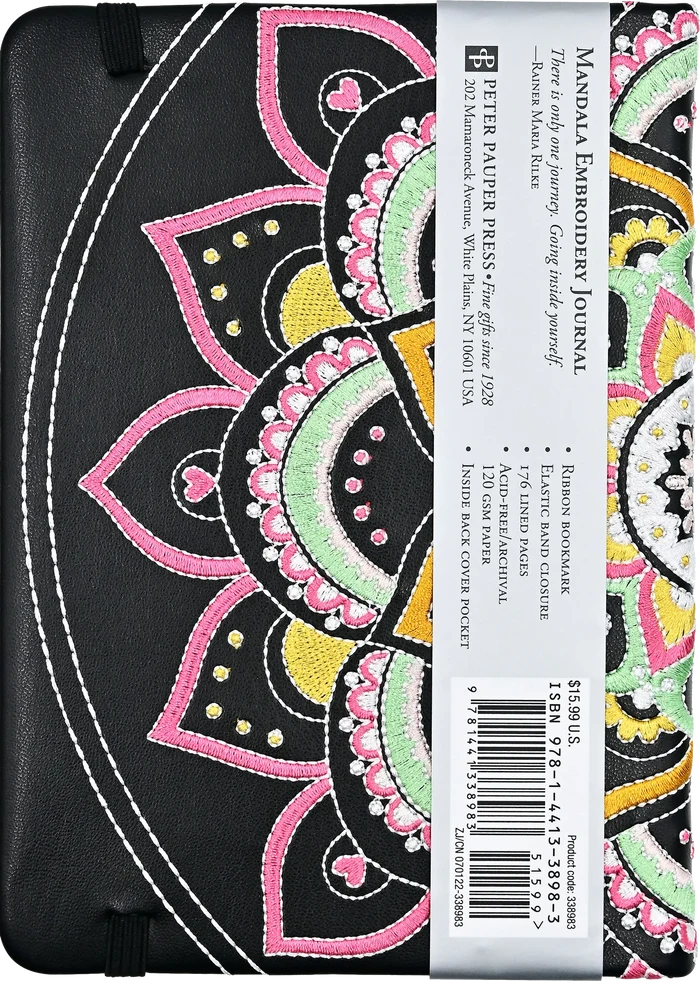 Mandala Embroidery Journal