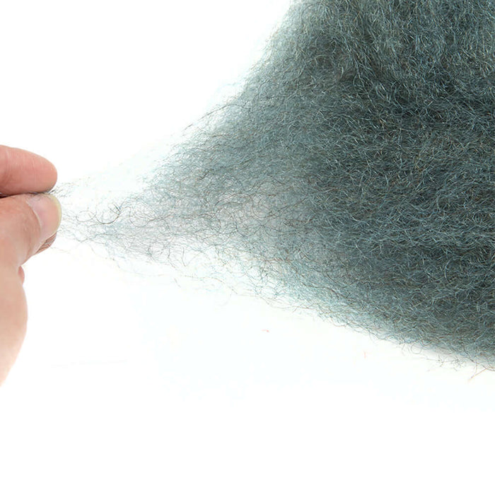 reusable blue Afro kinky human hair