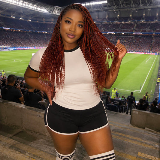 MATCH SALE|QVR Dark Orange Afro Kinky Bulk Human Hair