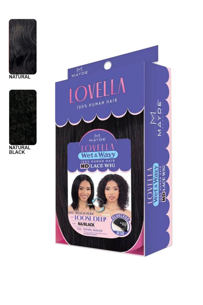 MAYDE LOVELLA 100% HUMAN HAIR WET & WAVY LACE WIG - LOOSE DEEP - BSW BEAUTY CANADA