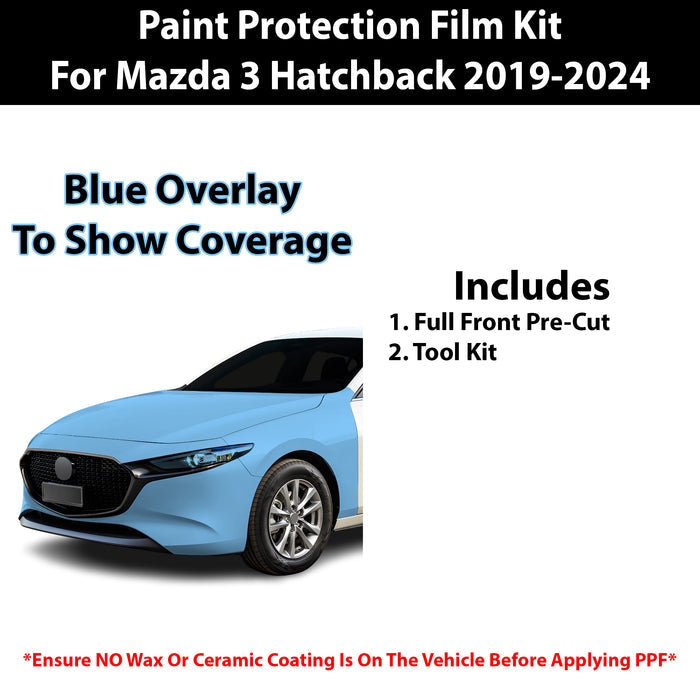 Fits Mazda 3 Hatchback 2019+ Precut Premium Paint Protection Film Clear Bra PPF Decal Film Kit - Bogar Tech Designs