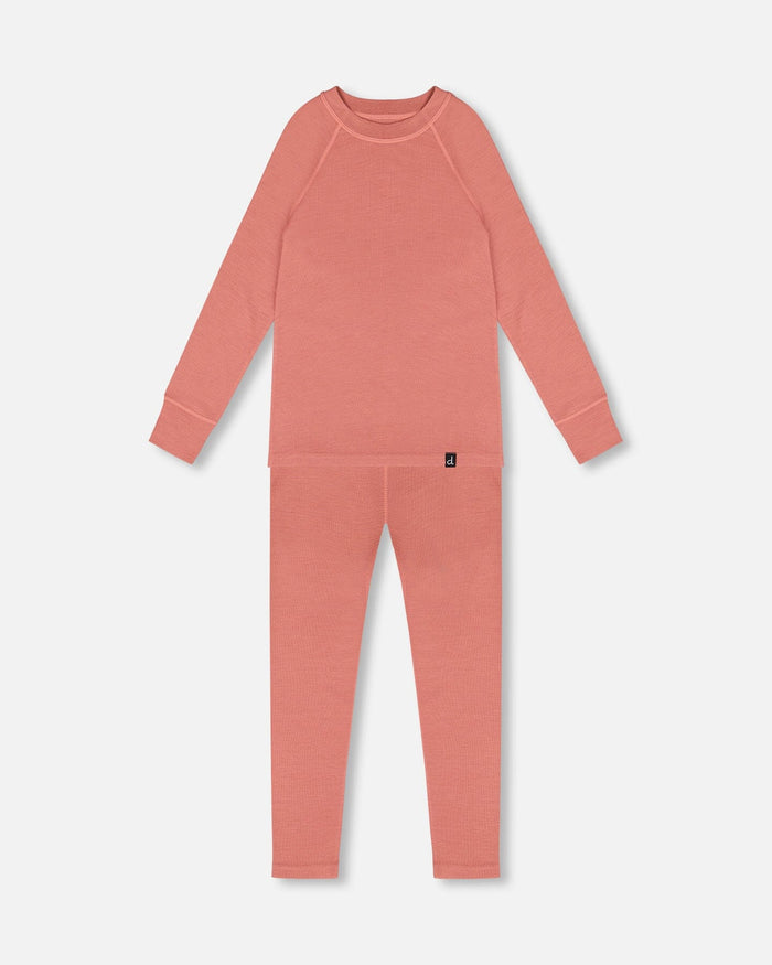Merino Wool Base Layer Set Dusty Pink-0