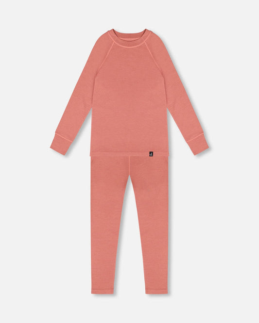 Merino Wool Base Layer Set Dusty Pink-0