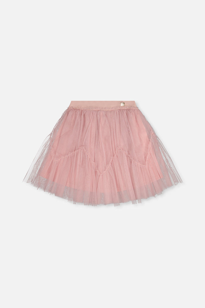 Mesh Skirt Pale Dusty Pink-0