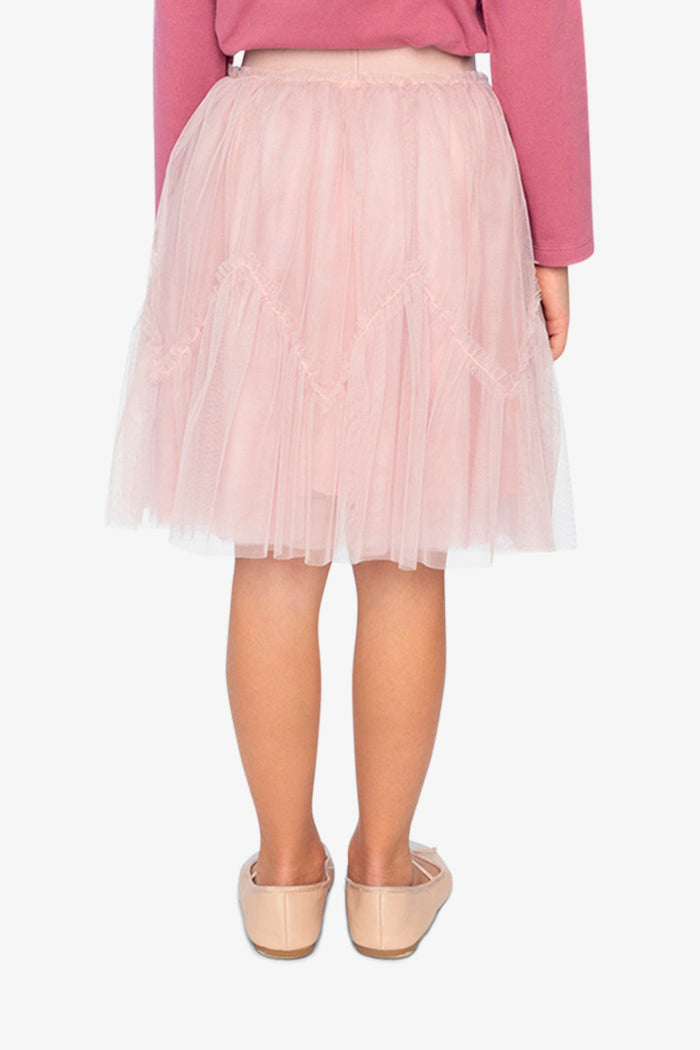 Mesh Skirt Pale Dusty Pink-3