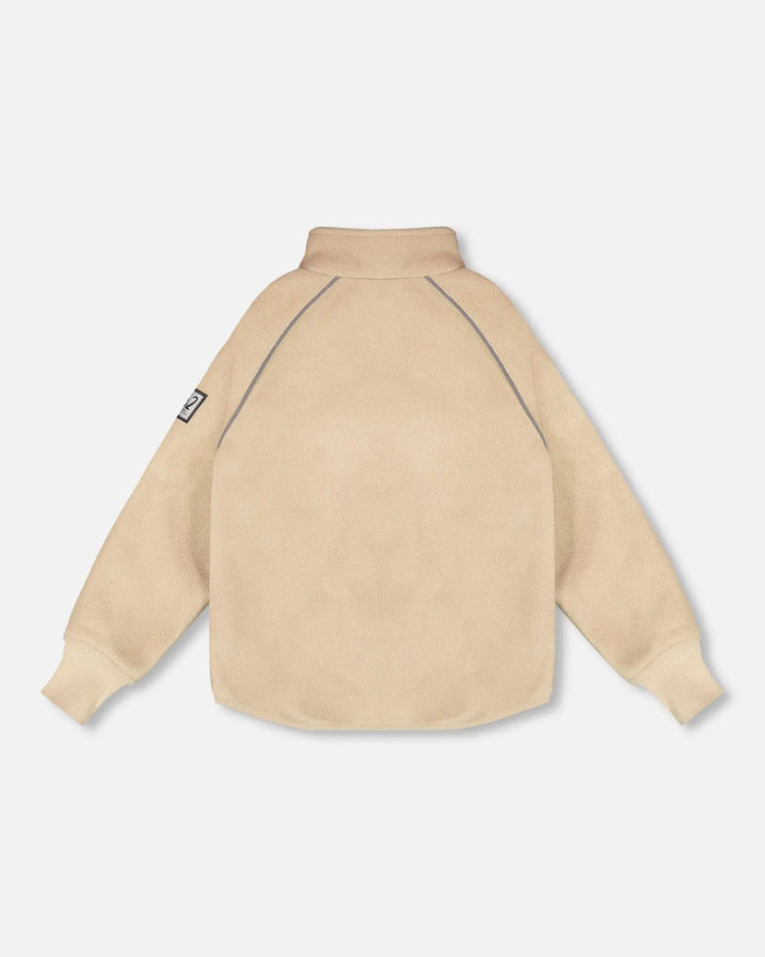 Mid-Layer Teknik Jacket Beige | Deux par Deux | Jenni Kidz