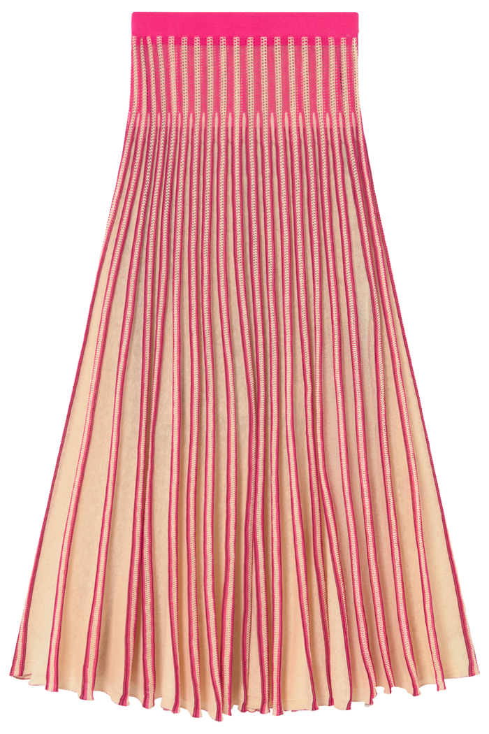 MIDI RADIAL SKIRT | Fucsia - Darling & Domain