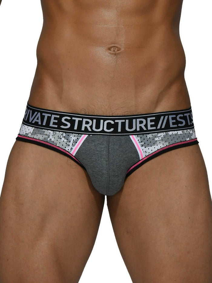 Military Mini Brief - Camo Grey - | Private Structure - | MAD Lifestyle