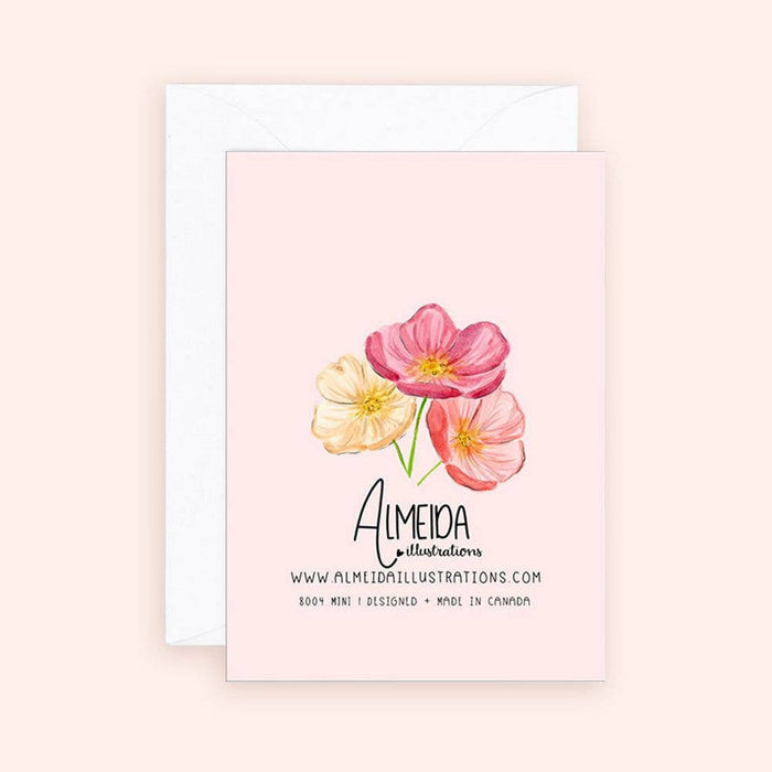 Mini Card - Handheld Florals Enclosure Card