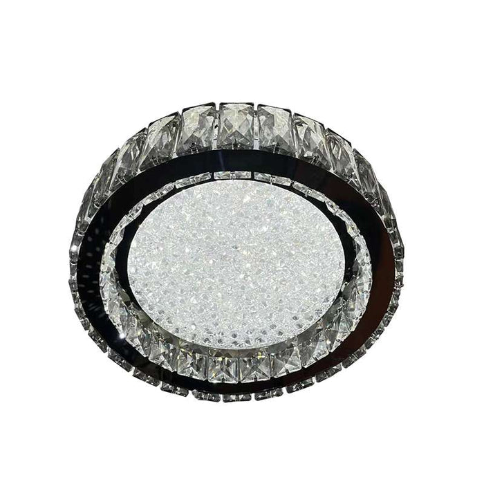 Modern Crystal Flush Mounted Ceiling Lamp Round LED Chandeliers Lights~5007