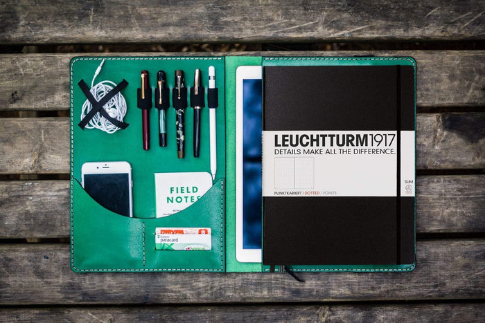 Moleskine Professional Workbook A4 Cover - Leather Compendium - Green