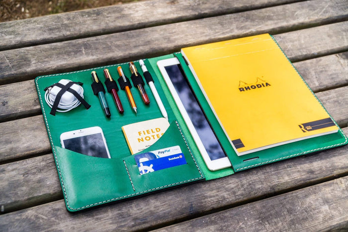 Moleskine Professional Workbook A4 Cover - Leather Compendium - Green