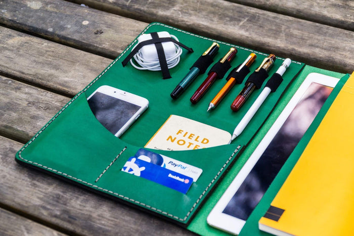 Moleskine Professional Workbook A4 Cover - Leather Compendium - Green