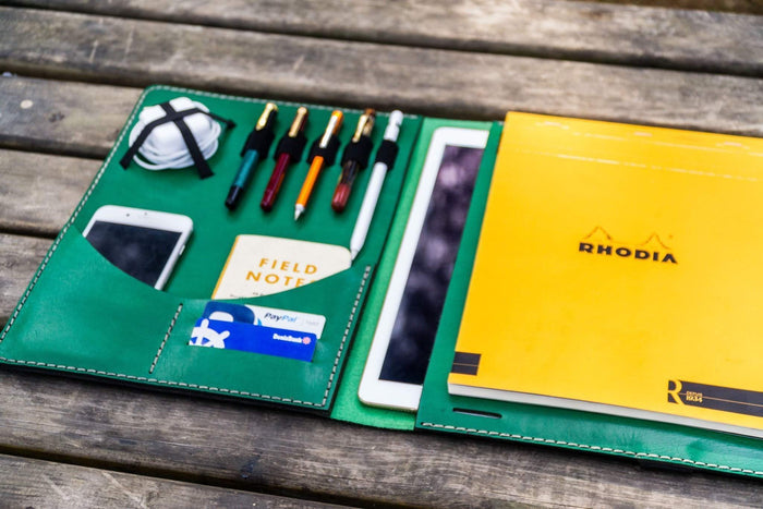 Moleskine Professional Workbook A4 Cover - Leather Compendium - Green