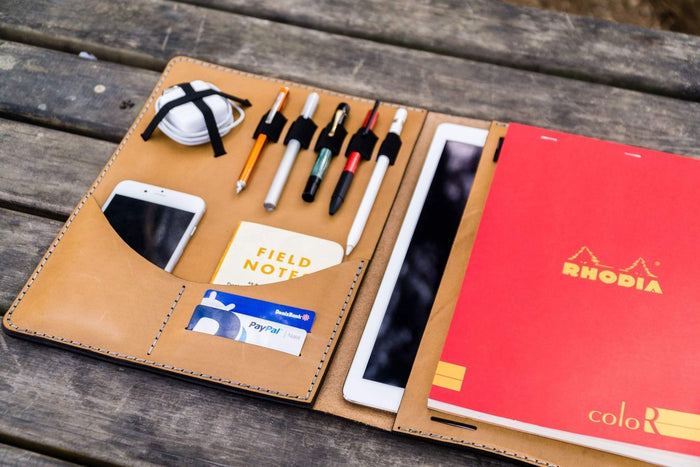 Moleskine Professional Workbook A4 Cover - Leather Compendium - Natural
