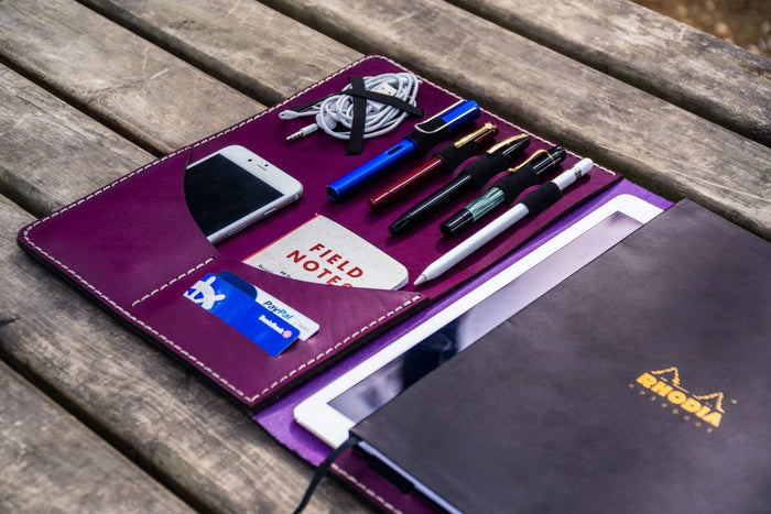 Moleskine Professional Workbook A4 Cover - Leather Compendium - Purple