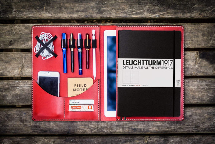 Moleskine Professional Workbook A4 Cover - Leather Compendium - Red