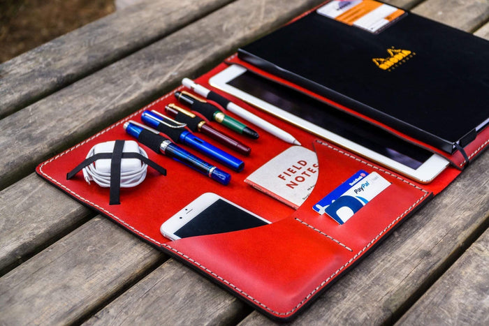 Moleskine Professional Workbook A4 Cover - Leather Compendium - Red