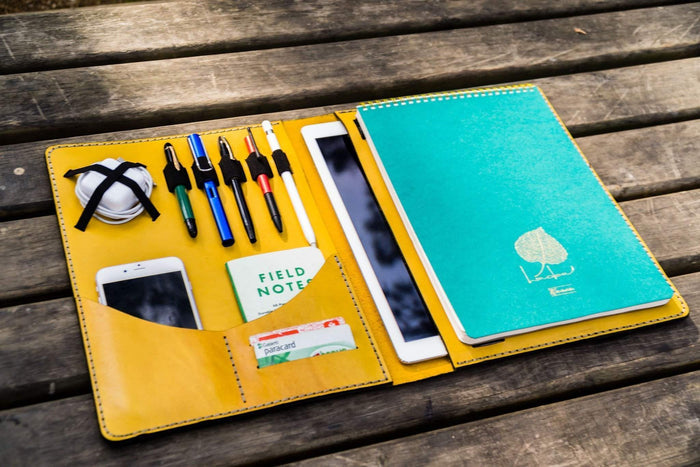 Moleskine Professional Workbook A4 Cover - Leather Compendium - Yellow