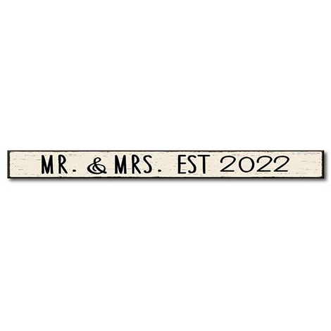 Mr. & Mrs. EST 2022 Block - Cardsmart & Gift